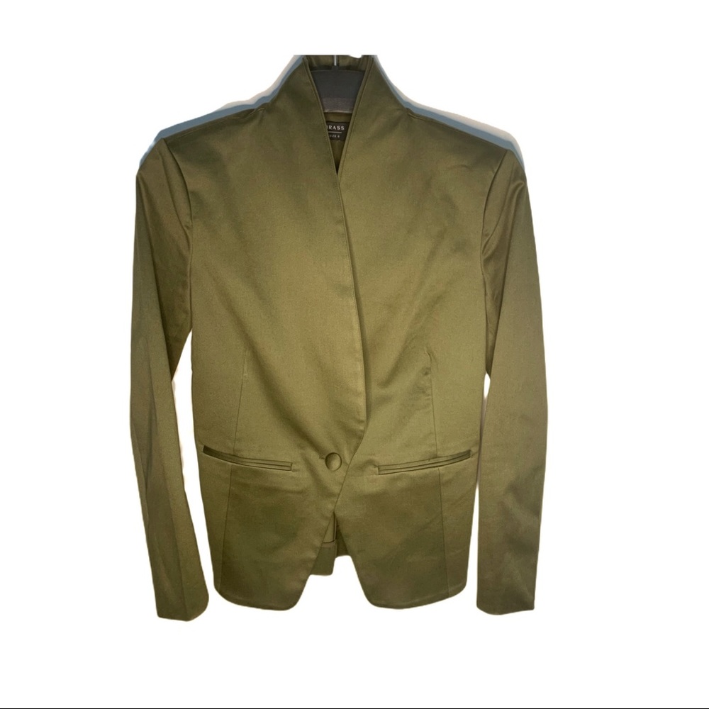 Brass Green Blazer Sz 0
